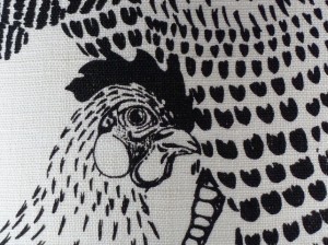 Close Up of Lampshade Fabric